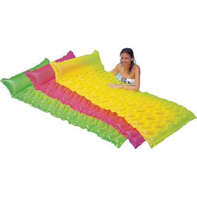 Intex Marketing 58807 Assorted Wave Mat 90 in L X 34 in W, 10 ga Neon Frosted Vinyl   